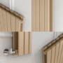 Riace Elk brown Vertical Flat Designer Radiator 1600x544mm Double Panel 4916 BTU