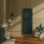 Riace Evergreen Vertical Flat Designer Radiator 1600x544mm Double Panel 4916 BTU