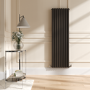 Sorrento Russet Vertical Oval Designer Radiator 1600x472mm Double Panel 4468 BTU