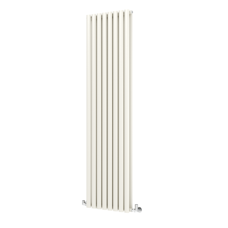 Sorrento Linen Vertical Oval Designer Radiator 1800x472mm Double Panel 4983 BTU