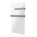 VG2TR-380WWIR Low Energy 380w Infrared Designer Glass Wall Mounted Heater with Towel Rail and Smart WiFi Alexa - IP24 Bathroom Safe