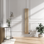 Elk brown Vertical Smart Electric Radiator with Wi-Fi Thermostat - 1KW - H1600xW236 - Bathroom Safe