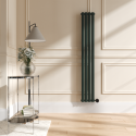 VS4-1600-1EGW Evergreen Vertical Smart Electric Radiator with Wi-Fi Thermostat - 1000W - H1600xW236 - Bathroom Safe