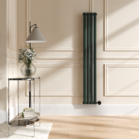 Evergreen Vertical Smart Electric Radiator with Wi-Fi Thermostat - 1KW - H1600xW236 - Bathroom Safe