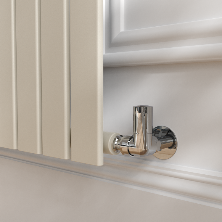 Riace Linen Vertical Flat Designer Radiator 1600x272mm Single Panel 1628 BTU