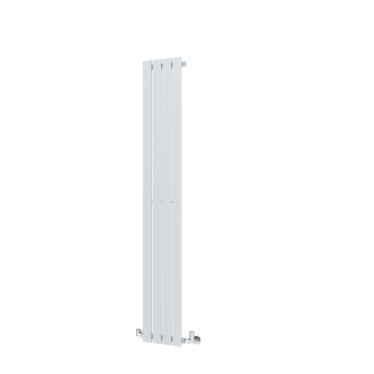Riace Salt & Pepper Vertical Flat Designer Radiator 1600x272mm Single Panel 1628 BTU