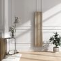 Cleopatra Vertical Smart Electric Radiator with Wi-Fi Thermostat - 1KW - H1600xW354 - Bathroom Safe