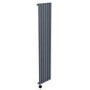 Anthracite Vertical Smart Electric Radiator with Wi-Fi Thermostat - 1kW - H1600xW354mm - Bathroom Safe
