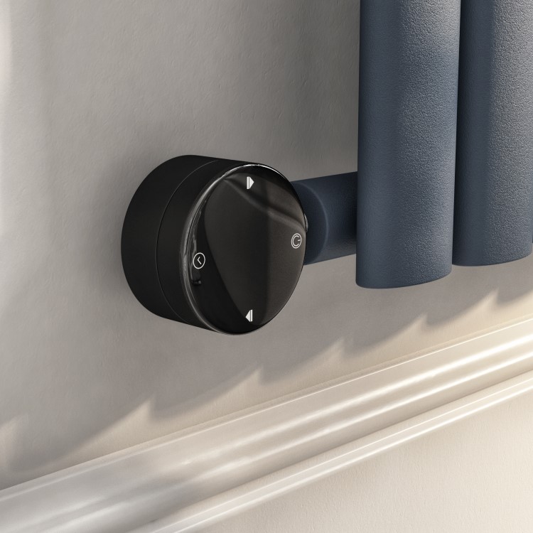 Anthracite Vertical Smart Electric Radiator with Wi-Fi Thermostat - 1kW - H1600xW354mm - Bathroom Safe