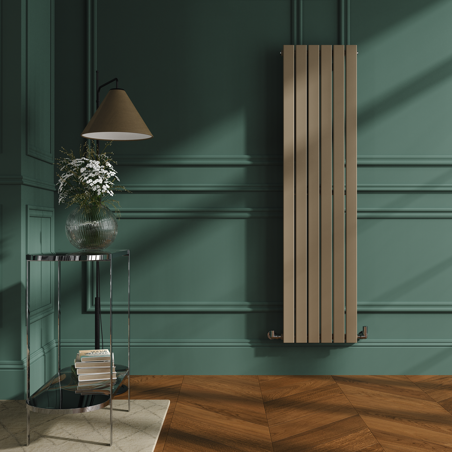 Greige Radiator Buy Riace Beige grey Vertical Flat Designer Radiator 1600x408mm Single ...