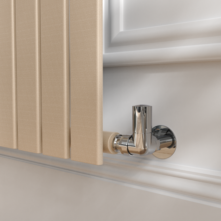 Riace Cleopatra Vertical Flat Designer Radiator 1600x408mm Single Panel 2442 BTU