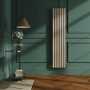 Sorrento Cleopatra Vertical Oval Designer Radiator 1600x354mm Single Panel 2282 BTU