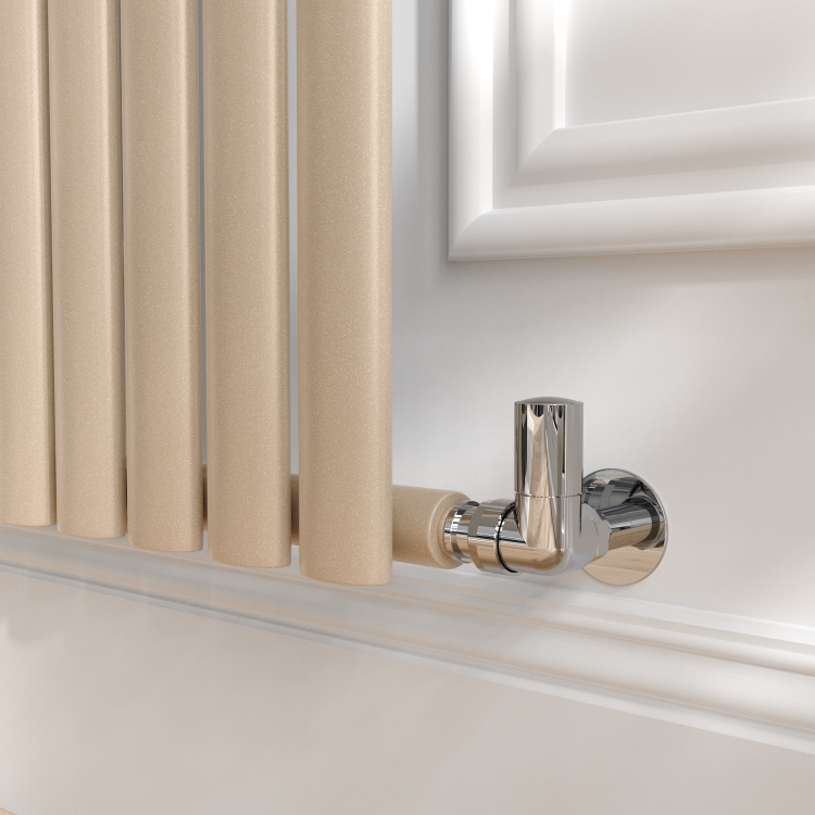 Sorrento Cleopatra Vertical Oval Designer Radiator 1600x354mm Single Panel 2282 BTU