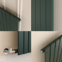 Riace Evergreen Vertical Flat Designer Radiator 1600x408mm Single Panel 2442 BTU