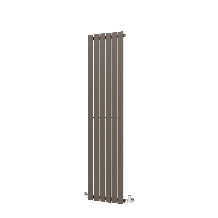 Riace Russet Vertical Flat Designer Radiator 1600x408mm Single Panel 2442 BTU