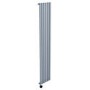 Light Grey Vertical Smart Electric Radiator with Wi-Fi Thermostat - 2000W - H1800xW354mm - Bathroom Safe