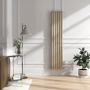 Sorrento Cleopatra Vertical Oval Designer Radiator 1800x354mm Single Panel 2530 BTU