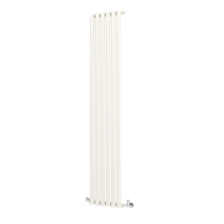 Sorrento Linen Vertical Oval Designer Radiator 1800x354mm Single Panel 2530 BTU