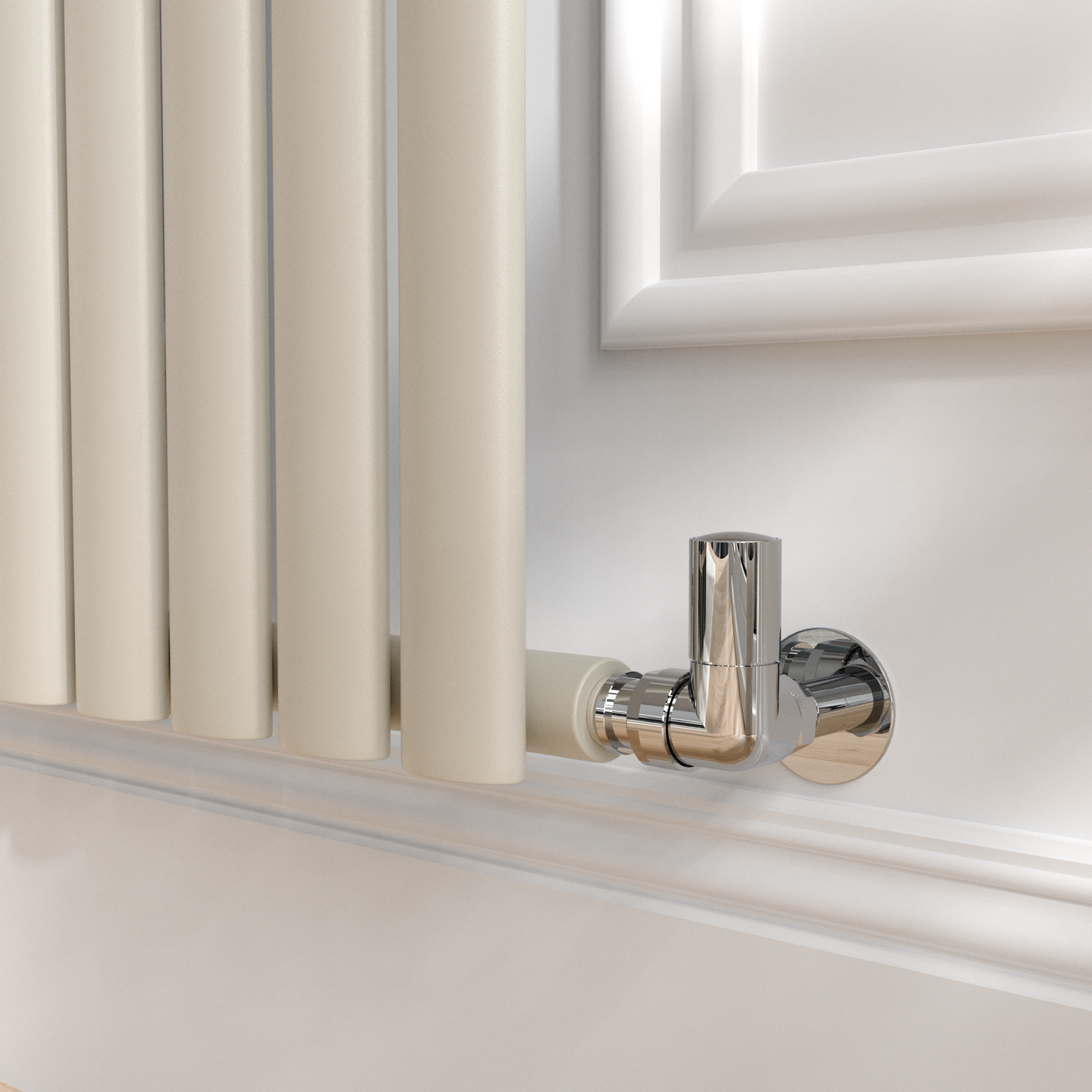 Buy Sorrento Linen Vertical Oval Designer Radiator 1800x354mm Single ...