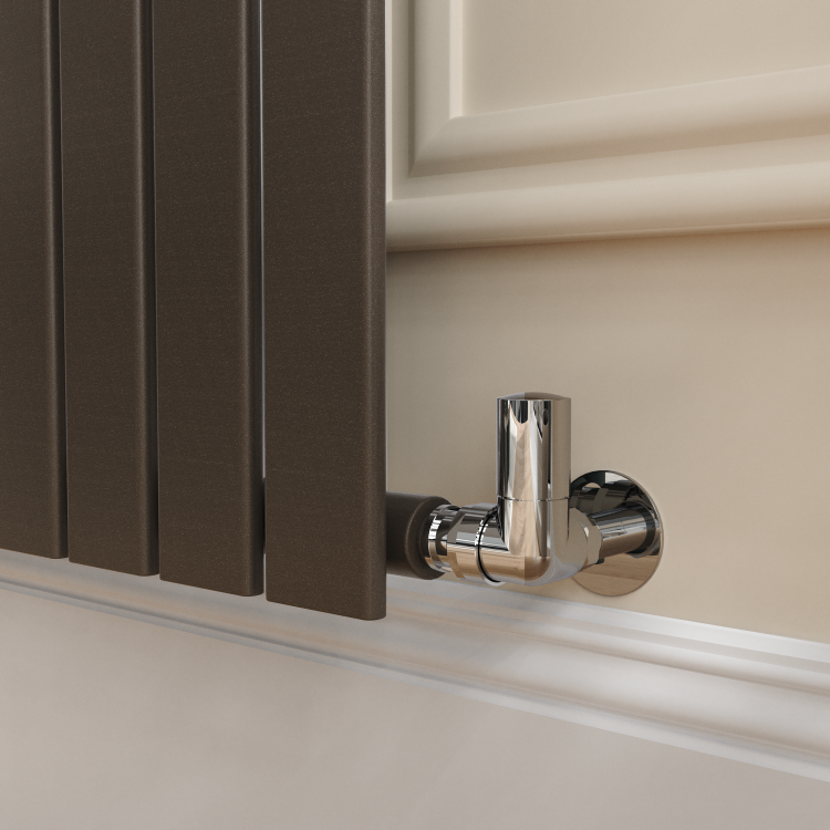 Riace Russet Vertical Flat Designer Radiator 1800x408mm Single Panel 2705 BTU