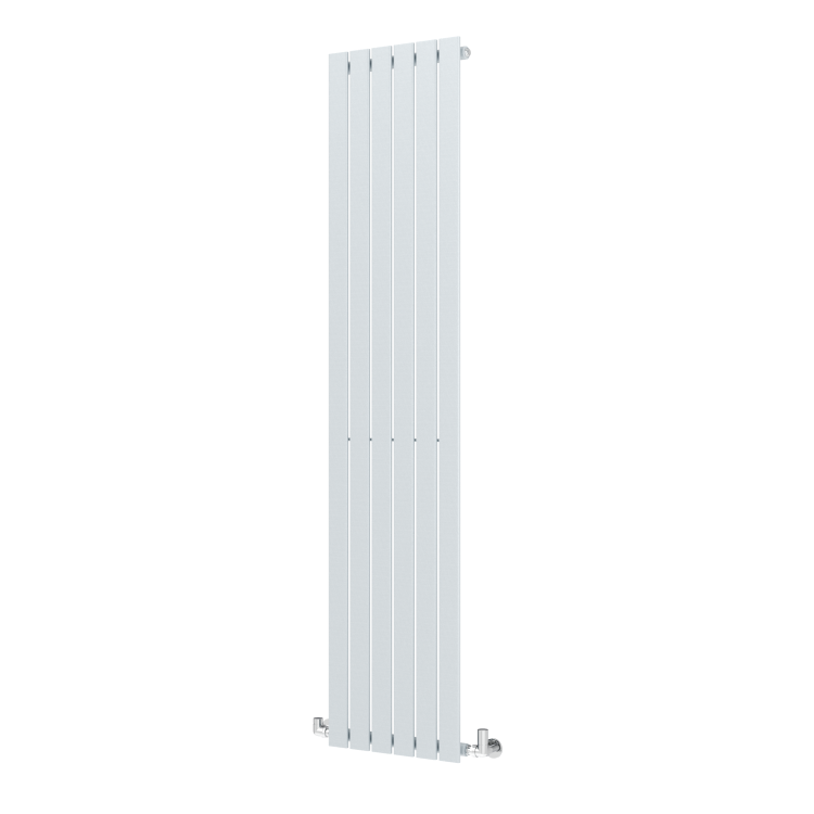 Riace Salt & Pepper Vertical Flat Designer Radiator 1800x408mm Single Panel 2705 BTU