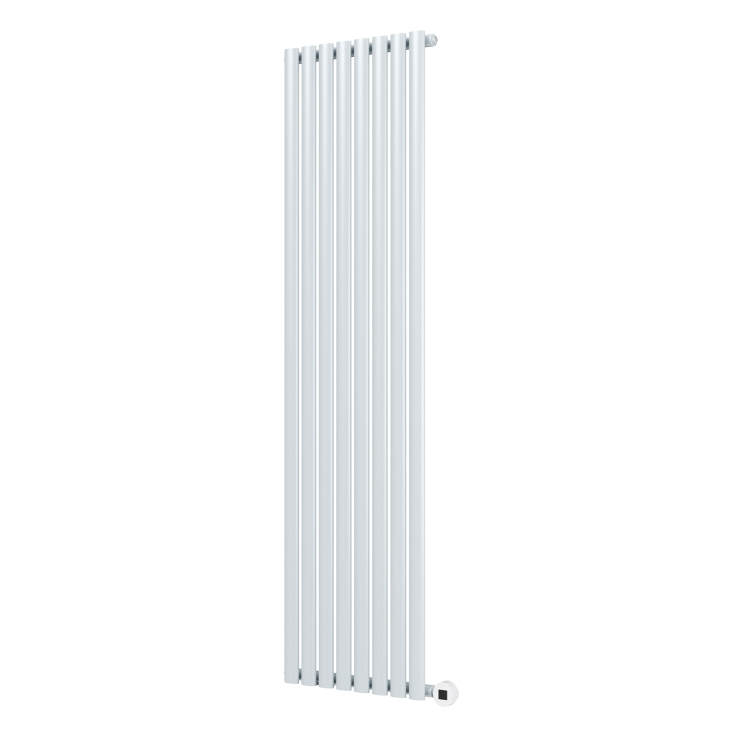 Salt & Pepper Vertical Smart Electric Radiator with Wi-Fi Thermostat - 2400W - H1800xW472 - Bathroom Safe