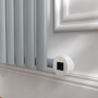 Salt & Pepper Vertical Smart Electric Radiator with Wi-Fi Thermostat - 2400W - H1800xW472 - Bathroom Safe