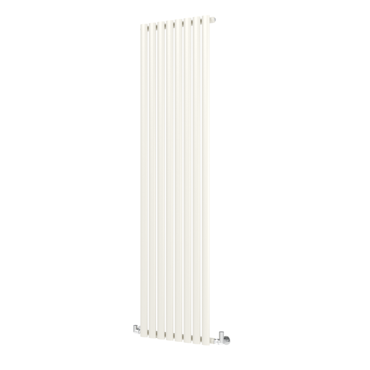 Sorrento Linen Vertical Oval Designer Radiator 1800x472mm Single Panel 3373 BTU