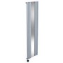Light Grey Vertical Smart Smart Electric Radiator with Mirror 1.2kW - H1800xW500mm - Bathroom Safe
