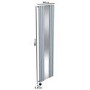 Light Grey Vertical Smart Smart Electric Radiator with Mirror 1.2kW - H1800xW500mm - Bathroom Safe