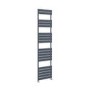 Riace Anthracite Vertical Flat Towel Radiator 1800x450mm Single Panel 2471 BTU