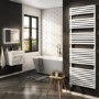 GRADE A2 - electriQ Flat Panel Electric Towel Radiator H1800xW600mm - White