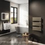 GRADE A1 - Brass Electric Towel Radiator 0.6kW with Wifi Thermostat - H650xW450mm - IPX4 Bathroom Safe