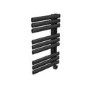 Midnight Black Smart Electric Towel Radiator with Wi-Fi Thermostat - 600W - H650xW450mm - Bathroom Safe