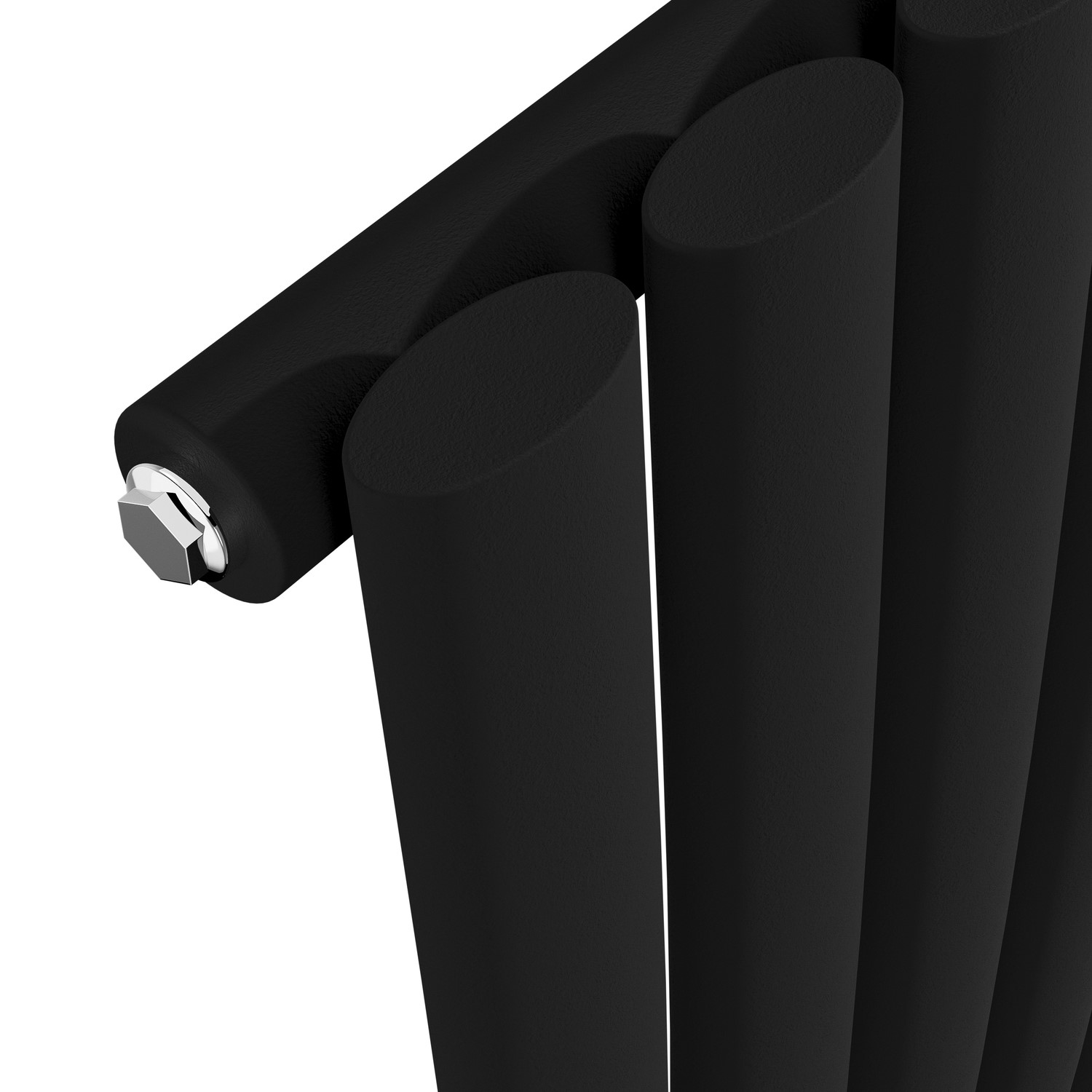 Black Wavy Radiator Buy GRADE A2 - Onda Midnight Black Vertical Oval Waved Designer ...