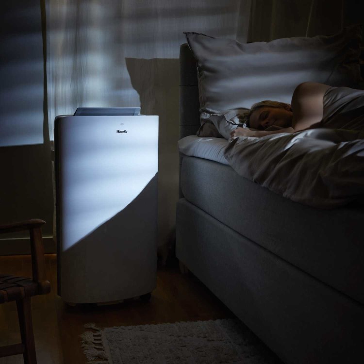 Woods Cortina 12000 BTU Quiet Portable Air Conditioner with HEPA Purifier & Free Cooling
