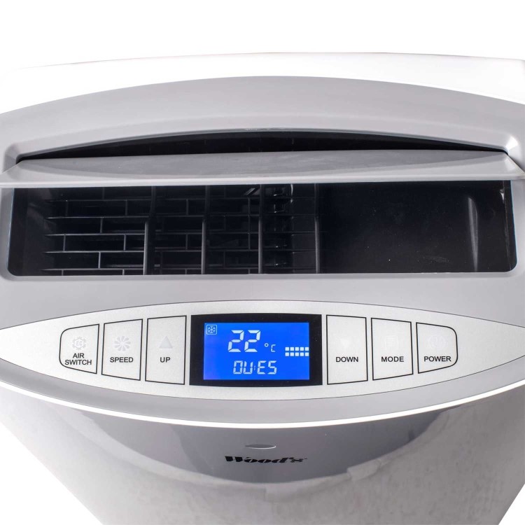 Woods Cortina 12000 BTU Quiet Portable Air Conditioner with HEPA Purifier & Free Cooling