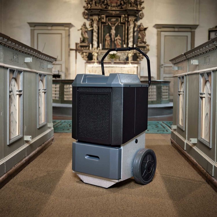 49L WCD8HGH Industrial Dehumidifier Built-In Heater for Low-Temperature Drying 250 Coverage