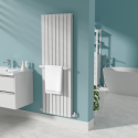 WMTRW52 White Designer Wall-Mounted Towel Holder for Steel & Electric Radiators - 520mm