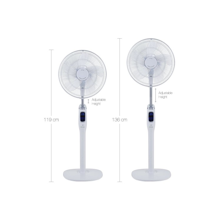 16 inch Silent  Low Energy Pedestal DC Fan with  Oscillation Function and 26 speeds