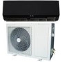 18000 BTU Black Hitachi Powered Smart Wall Mounted Split Inverter Air Conditioner with a Heat Pump 