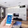 18000 BTU Black Hitachi Powered Smart Wall Mounted Split Inverter Air Conditioner with a Heat Pump 