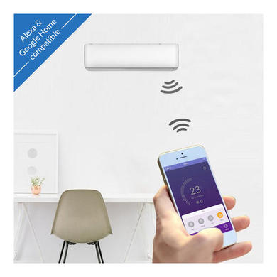 Refurbished 9000 BTU WIFI Smart A++ easy-fit DIY DC Inverter Wall Split Air Conditioner with 4.5 meters pipe