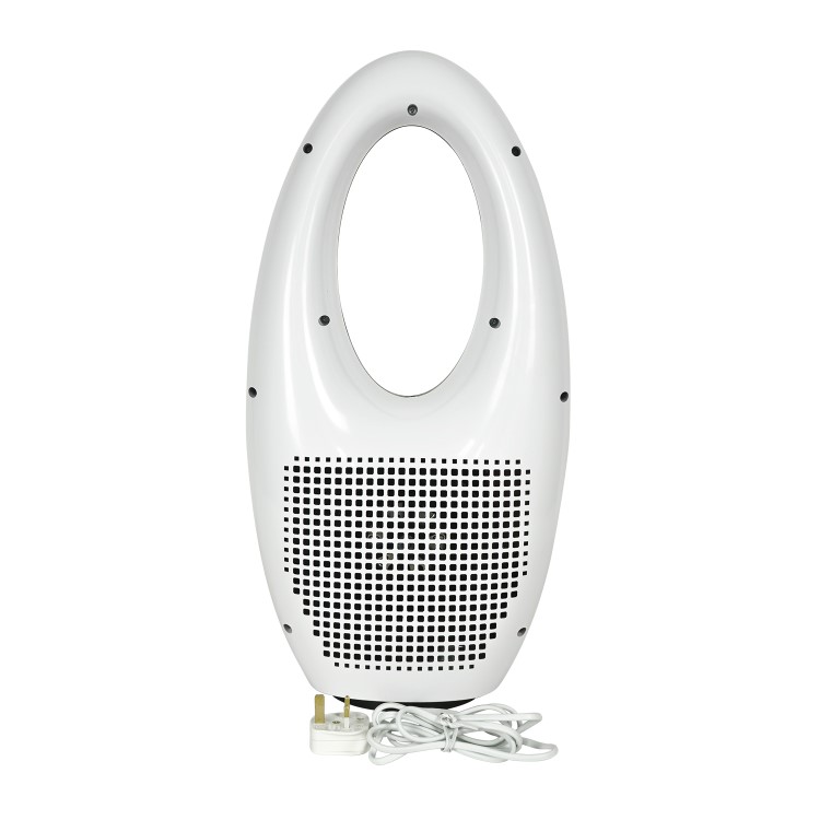 GRADE A1 - electriQ eiQ-AM07 Quiet 24 inch Bladeless Tower Fan with Mood Light