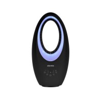 GRADE A1 - electriQ eiQ-AM07B 24 inch Bladeless Quiet Tower Fan with Mood Light - Black GRADE A1 - electriQ eiQ-AM07B 24 inch Bladeless Quiet Tower Fan with Mood Light - Black