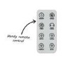 GRADE A1 - electriQ eiQ-AM07 Quiet 24 inch Bladeless Tower Fan with Mood Light