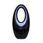 electriQ Black Bladeless Heater Fan 2kW with Optional Mood Light