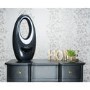 electriQ Black Bladeless Heater Fan 2kW with Optional Mood Light