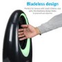 electriQ Black Bladeless Heater Fan 2kW with Optional Mood Light