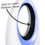 GRADE A1 - electriQ eiQ-AM07 Quiet 24 inch Bladeless Tower Fan with Mood Light